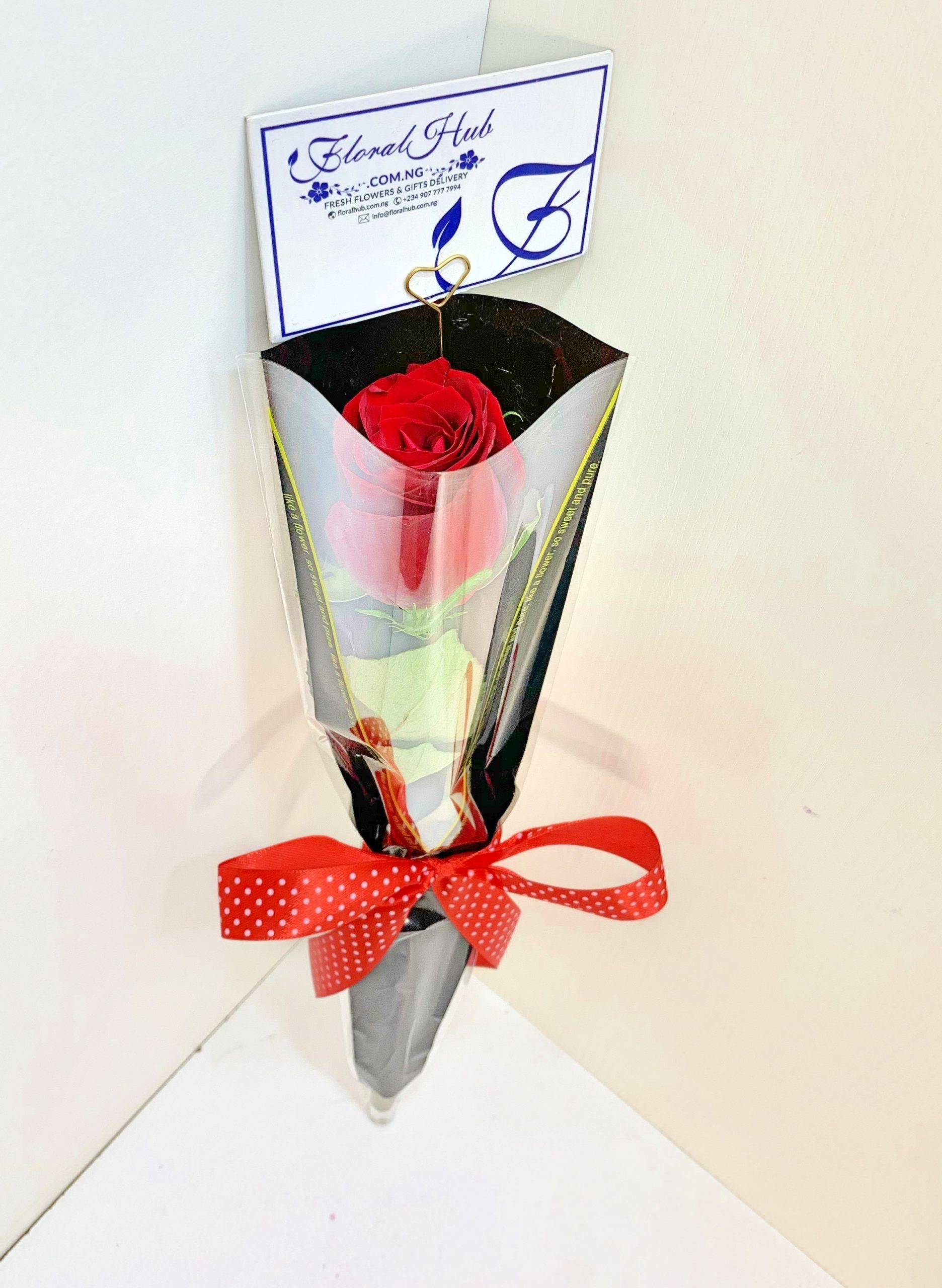 Mia - Single Stem Rose available in Red, White, Pink . . .