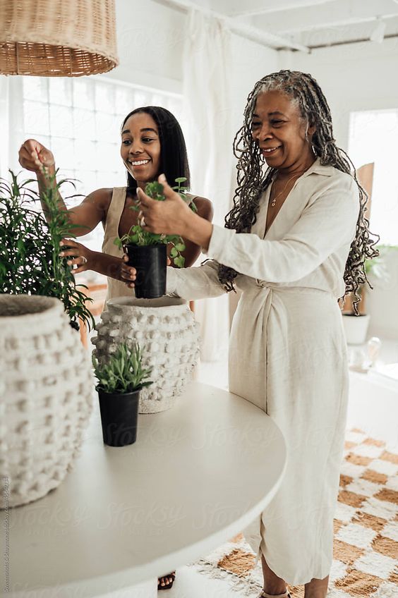 HAPPY MOTHER AND DAUGHTER